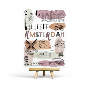 Amsterdam - Postcard by Penpaling Paula