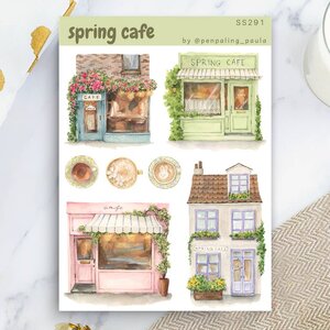 Spring Cafe - Sticker Sheet by Penpaling Paula