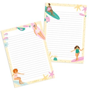 A5 Double Sided Notepad by muchable - surfers 