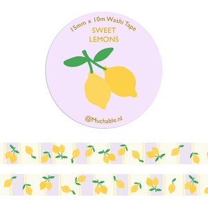 Sweet Lemons Washi Tape - Muchable