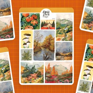 Wild Pencil Studio Planner sticker sheet - Autumn landscapes