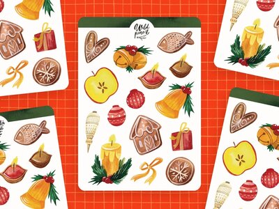 Wild Pencil Studio Planner sticker sheet - Christmas Tradition