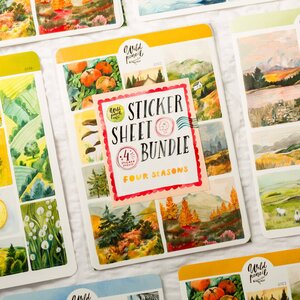 Wild Pencil Studio Planner sticker sheet BUNDLE - Four Seasons