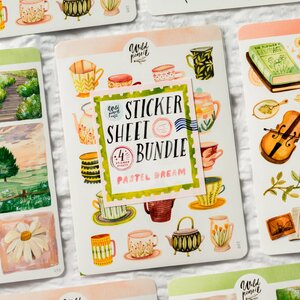 Wild Pencil Studio Planner sticker sheet BUNDLE - Pastel Dream