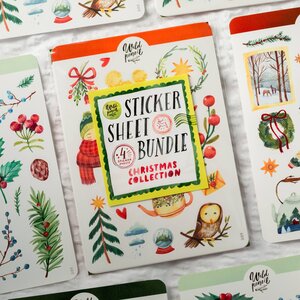 Wild Pencil Studio Planner sticker sheet BUNDLE - Christmas Collection