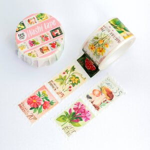 Wild Pencil Studio Washi Tape - Botanic Stamps