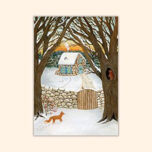 Asia Spettel A6 Postcard - Winter Sunset