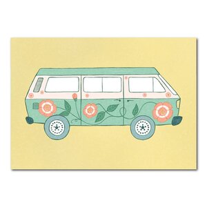 Studio Kvinna A6 Postcard - Gone camping