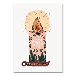 Studio Kvinna A6 Postcard - Candle