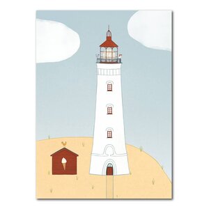 Studio Kvinna A6 Postcard - White Lighthouse