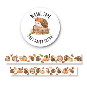 Washi Tape | Autumn Hedgehogs - Only Happy Things