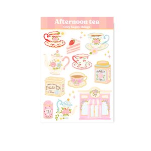 A6 Stickersheet Afternoon Tea - Only Happy Things