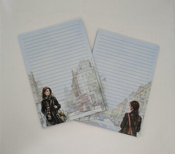 A5 Notepad London Girl - by StationeryParlor
