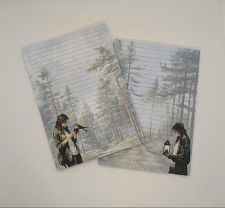 A5 Notepad Forest Girl - by StationeryParlor