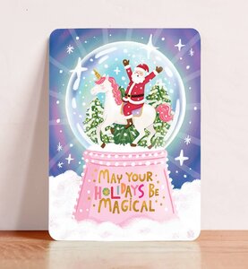 Postcard May Your Holidays be Magical - Aniet Illustration