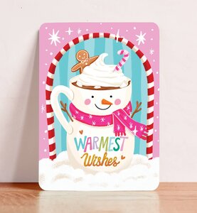 Postcard Warmest Wishes - Aniet Illustration