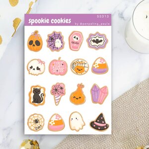 Spooky Cookies - Sticker Sheet by Penpaling Paula