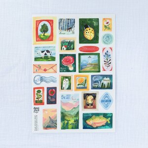 Wild Pencil Studio Vinyl sticker sheet - Stamps