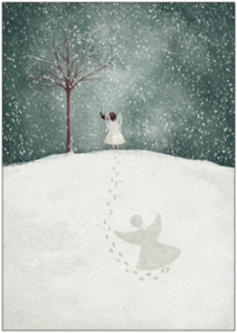 Postcard Maja Lindberg | Snow angels
