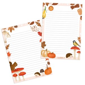 A5 Notepad Muchable - autumn animals