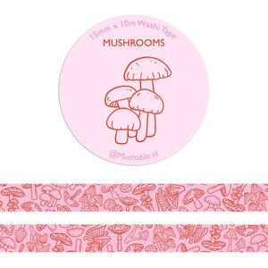 Mushrooms Washi Tape - Muchable