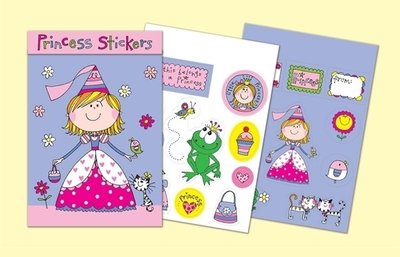 Rachel Ellen Designs Sticker Match Note Pads | STMNT4 Princess Stickers