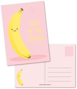 Postcard Renske Evers | Gaan met die banaan