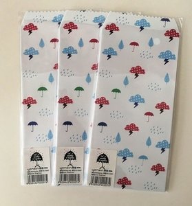 Raining Day Envelopes | Blue & Red Clouds