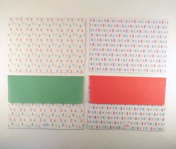 Envelopes Set (2 designs) | Alphabet and Numbers