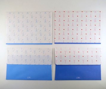 Envelopes Set (2 designs) | Eiffel Tower