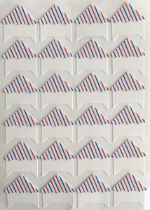 Fotohoekjes Stickers | Airmail Stripes