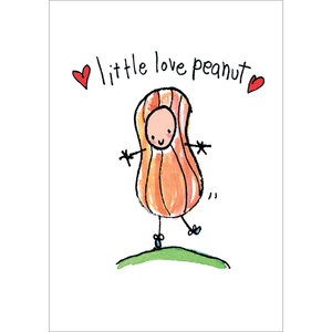 Juicy Lucy Designs Postcard - Little love peanut!
