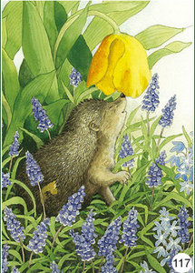 Inge Look Nr. 117 Ansichtkaart Garden | Hedgehog