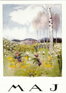 Elsa Beskow Postcard | May