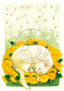 Inge Look Nr. 104 Ansichtkaart Garden | Cat