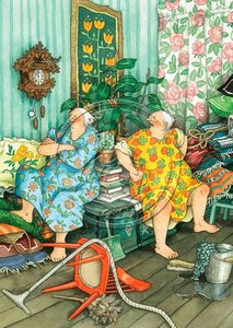 Inge Look Nr. 44 Postcard | Old Ladies Aunties 