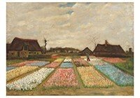 Postcard | Vincent van Gogh: Flower Beds in Holland / Bulb Fields, 1883