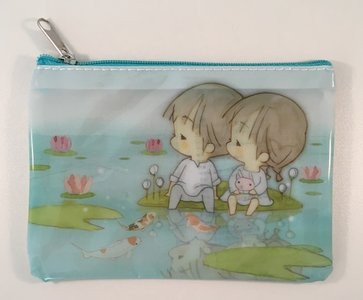 Amy and Tim Small Clear Zipper Bag