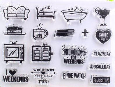 Clear Stamp Sheet | Weekend Plans