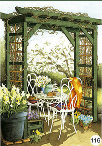 Inge Look Nr. 116 Postkarte Garden | Pergola