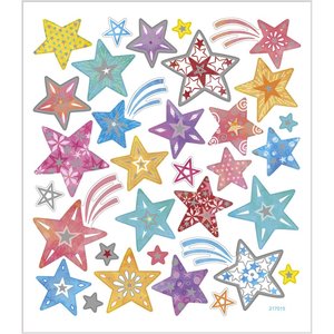 Seal Sticker with Glitter Foil | Stars