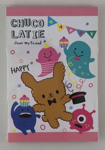 Qtie Cafe Medium Memopad | Chuco Latie - Happy Monsters