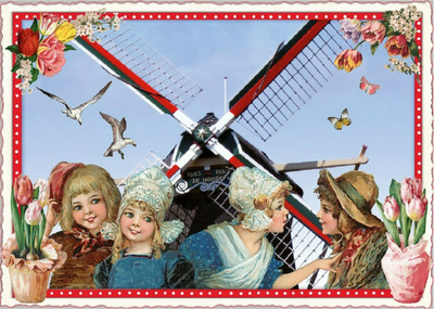 PK 536 Tausendschön Postcard | Holland - Windmill