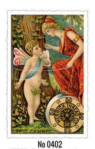 Oud Hollandse Postkaart | Cupid Chained