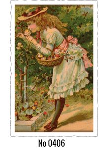 Oud Hollandse Postkaart | Rose Girl