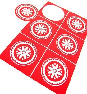 PackEs Sealing Stamp Stickers | Lace Red