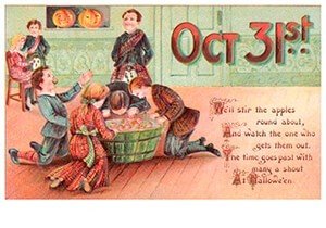 Victorian Halloween Postcard | A.N.B. - Oct 31st 