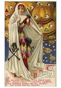 Victorian Halloween Postcard | A.N.B. - Magic halloween