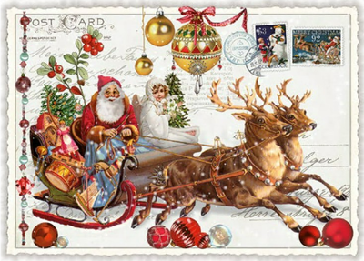 PK 615 Tausendschön Postcard Christmas | Santa Sleigh