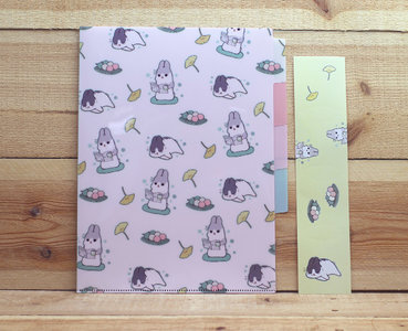 Machiko Bunny Collection A4 Plastic File Folder